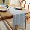 Camino de Mesa Vintage de Amazon con Borlas para Boda Mesa de Comedor Familiar Mantel Decorativo Tejido a Mano Estilo Granja Algodón y Lino Mantel Individual