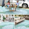 Estera de camping personalizada para RV, hecha de tubo de polipropileno trenzado, antienvejecimiento y resistente a la humedad, para exteriores, para jardín, patio y césped.