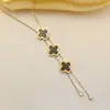 Aço Titânio CompletoAtacado Transfronteiriço de Novo Luxo Leve Banhado a Ouro 18K Não Desbota Elegante Estilo Ins Colar de Alta Qualidade para Mulheres