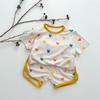 Pijamas para niños Pijamas finos para niños Waffles Ropa de bebé para el hogar Pijamas para niñas