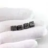 Acessórios para Joias DIY Atacado Liga Preto Pistola Contas Quadradas Atraentes da Sorte Estilo Étnico Pequenos Acessórios Contas Espaçadoras Preto Pistola Conservador de Cor