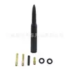 Antena para camioneta de vehículo todoterreno, antena de radio de coche modificada, antena de palo de goma con forma de bala, antena decorativa para techo de coche