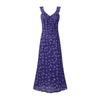 L25038-24 Vestido estampado de invierno nuevo de moda francesa sexy con escote en V profundo cruzado en el pecho grande sin espalda