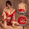 Venta al por mayor Ropa interior sexy de estilo japonés Ropa interior sexy Nuevo estilo japonés Estampado Cintura de gasa Kimono Pasión Traje uniforme Traje de baño