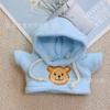 Moletom de Ursinho de Pelúcia Boneco Urso de Pelúcia Boneca de Algodão Mascote Fantasia de Cachorro Mini Moletom com Capuz para Bonecas