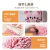 Toalha de mão de chenille com animal de desenho animado, para pendurar, absorvente, secagem rápida, toalha de mão fofa para cozinha e banheiro, toalha doméstica