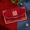 Envelope vermelho casamento especial flanela 1000 yuan grande saco envelope vermelho 2024 novo high-end Li é o selo com a cerimônia de casamento mudou