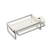 Estante de Almacenamiento para Grifo de Cocina de Acero Inoxidable Artefacto de Almacenamiento Ahorrador de Espacio Multifuncional Estante Escurridor para Fregadero con Limpiador