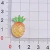 Componentes de acessórios DIY da série de frutas em resina para enfeites de sapato Crocs, adesivos para capa de celular, ímãs de geladeira, acessórios de cabelo e pequenos pingentes