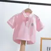 Camisa Polo Infantil Camiseta Infantil Manga Curta Verão Uniforme Escolar Uniforme de Jardim de Infância Uniforme de Turma Pode Ser Personalizado para Alunos do Ensino Fundamental e Médio Jardim de Infância Verão