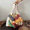 Bolsa de Punto Linda de Dibujos Animados para Mujer 2026 Nueva Otoño Casual Versátil Ligera para la Escuela y el Trayecto Bolsa Tote