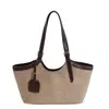 Bolsa Tote Casual de Camurça para Mulheres 2025 Outono Novo Estilo High-End Estilo Estrangeiro Acessível no Ombro/Axila Bolsa de Mão de Luxo
