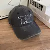 75 Números e Letras Moda Estilo Coreano Lavado Velho Aba Larga Chapéu de Sol Boné de Baseball Rua Viagem Temporada de Verão Boné de Pato