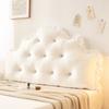 Estilo Europeo Estilo Princesa Bolsa Blanda para Mesita de Noche Cojín Trasero Almohada Calefactora para Cuello Dormitorio Sala de Estar Sofá Cojín para Ventana Saliente