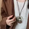 Collar Bohemio Marrón Vintage con Borlas, Estilo Étnico Hippie, Nicho 2026 Nueva Cadena para Suéter con Colgante de Mariposa