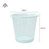 Cubo de basura de plástico sin tapa para el hogar, inodoro, oficina, baño, dormitorio, sala de estar, con recorte, papelera de cocina, cubo de basura