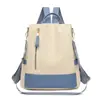 Otoño 2026 Nueva Llegada Estilo Coreano Tendencia de Moda Versátil Mochila de Temperamento Simple Color Sólido Gran Capacidad Bolso de Hombro Simple/Doble
