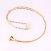 Collar con Colgante de Corazón Estilo Europeo y Americano al por Mayor, Colgante Sencillo y Elegante, Joyería al por Mayor de Collar de Acero Inoxidable con Forma de Corazón para Mujer