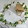 Flor Artificial Peônia Rattan Pendurado na Parede Cipó Peônia Estrangeira Cenário de Auditório de Casamento Teto Flor Falsa Decoração de Tubo de Ar Condicionado de Palco