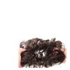 Peluca de cabello real con cabeza de bola, anillo para el cabello, bolsa para peluca, disco de capullo de flor natural, cabeza de bola falsa