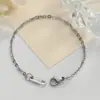 Cadena de Extensión de Acero Inoxidable Cadena Plana en Forma de O Pulsera DIY Hecha a Mano Accesorios de Joyería Etiqueta Cierre de Langosta Cadena de Cola