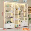 Armário expositor de cosméticos de prateleira, expositor, armário de produtos para salão de beleza e unhas de luxo leve, armário expositor, prateleira de armazenamento, multifuncional