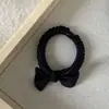 Laço Pequeno de Cetim Francês Elástico de Cabelo para Mulheres Novo Simples e Fashionável Elástico de Alta Elasticidade e Durável Acessórios de Cabelo