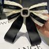Diadema Retro Francesa de Doble Capa con Lazo para Niña, Pasador para el Cabello Combinable para Celebridad de Internet, Nueva Diadema, Tocado de Alta Gama