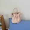 Bolsa Saco com Cordão de Bolinhas de Design de Nicho Novo 2026 para Mulheres, Bolsa de Ombro Transversal Versátil, Bolsa de Trabalho Bonita e Fashion