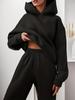 Acolchoado 2024 Primavera e Outono Transfronteiriço Europeu e Americano Moda Casual Feminina Acolchoado Manga Longa Moletom Calça Conjunto de Duas Peças