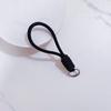 Cordón para teléfono móvil de cuerda de algodón tejido a mano, colgante con cremallera para bolsa de llaves de coche, pulsera de muñeca anti-pérdida, colgante simple