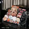 Prateleira de Armazenamento de Cosméticos Prateleira de Armazenamento de Acrílico Prateleira Transparente de Armazenamento de Batom Prateleira de Armazenamento de Esmalte de Unha Cosméticos Atacado
