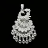 Accesorios de imán para refrigerador de la etnia Miao, piezas estilo chino de fénix y mariposa imitación plata, estilo étnico de plata Miao de nicho, pavo real, área escénica de Guizhou
