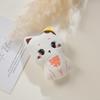 Muñeco de algodón de gato de dibujos animados de punto, material de ropa para niños, accesorios de bricolaje, broche de peluche, zapatos y calcetines, accesorios
