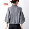 En Stock Estilo Japonés Otoño e Invierno 2026 Nuevo Suéter de Punto con Cuello Alto Decorado con Lazo Mangas Largas