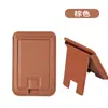 Soporte de Tarjeta Magnético de Cuero Magsafe Soporte Pegatina Trasera Invisible Perezoso Multifuncional DIY Soporte de Tarjeta de Cuero para Teléfono Móvil