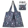Bolsa de compras ecológica grande Nezha plegable portátil para comestibles fuerte y duradera moda de dibujos animados gran capacidad