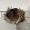 Corea del Sur Otoño e Invierno Nuevo Gorro de Piel Sintética Bordado con Letra Yy para Mujer, Grueso de Pana Cálido con Protección para las Orejas, Gorro Lei Feng