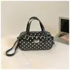 Bolso de Mano Ins Fresco Estilo Coreano con Puntos y Estrellas de Gran Capacidad, Bolso Almohada de Nicho de Moda, Bolso de Hombro Cruzado Individual