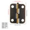 25*19mm nuevo estilo chino caja de madera de 1 pulgada caja de regalo eje de puerta caja de vino bisagra pequeña interior caja de cartón gabinete bisagra de hierro