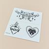 Nueva pegatina de tatuaje pequeña y fresca de dibujos animados para niños, linda mariposa, flor, cuerpo, patrón pequeño, pegatina para dedos con viento