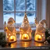 Porta-Velas de Natal Impresso em 3D Enfeite Decoração de Feriado Transfronteiriça Luz Ambiente de Mesa