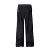 Pantalones de Chándal Plisados Estilo Old Money de Peso Pesado para Hombre Marca de Tendencia Silueta Holgada Simples Versátiles Pantalones Casuales Otoño Invierno Color Sólido Pantalones Deportivos Holgados
