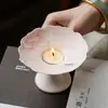 Quemador de Incienso Redondo Pequeño de Cerámica Hecho a Mano Miyan para Uso Doméstico, Diseño de Peonía Pintado a Mano Pura, Base Exquisita para Quemador de Incienso, Accesorio para Incienso