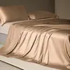 Lençol de algodão egípcio de fibra longa, 100 unidades, peça única, algodão puro, adequado para dormitórios e uso doméstico, roupa de cama de luxo de alta qualidade