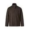 Ropa Vintage Yidao Otoño 2026 Nuevo Estilo Retro Americano Old Money Color Sólido Holgado Media Cremallera Cuello Alto Sudadera Pulóver