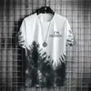 Nova Camiseta Redonda Tendência Masculina Verão 2026 de Marca Transfronteiriça para Adolescentes e Estudantes, Top Casual Solto Estilo Coreano