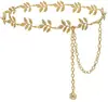 Cadena Cruzada a la Cintura para Mujer Moda Versátil Decoración Cadena Metálica para Pantalones Cinturón Retro Bohemio para Vestido Venta al por Mayor