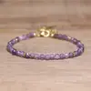 Pulseira Ajustável com Pedras Naturais Facetadas Estilo Boêmio Feita à Mão com Contas Joias Populares Europeias e Americanas Venda por Atacado