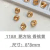 Cristais para Nail Art com Base Pontiaguda Strass de Vidro Branco Transparente Coração Rosa Quadrado Irregular Pedras para Unha Haste Acessórios